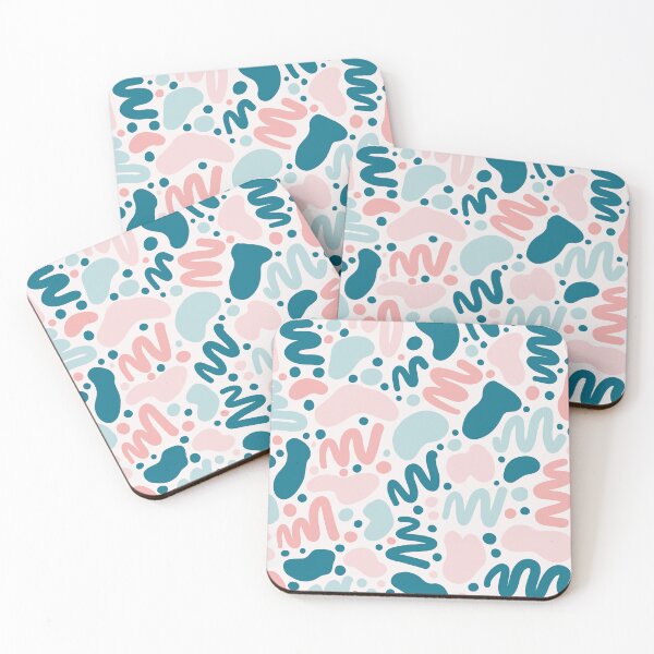 Item preview, Abstract Squiggle Pattern (Blue+Pink) designed and sold by PepAndGrace.