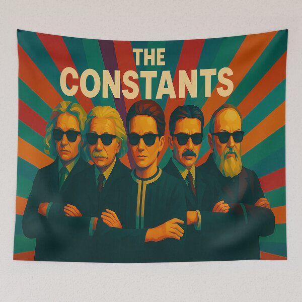 Item preview, Pop art portrait of iconic scientific figures imagined as a fictional music band designed and sold by eebee00.