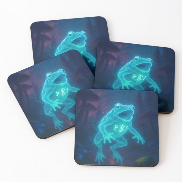 Item preview, Spectral Frog – Swamp Spirit of the Stars designed and sold by PixelPunx.