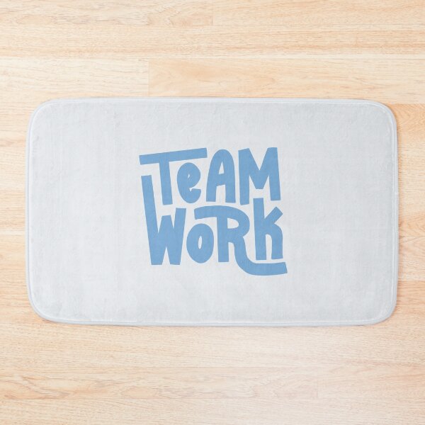 Item preview, Team Work Lettering (Blue) designed and sold by PepAndGrace.