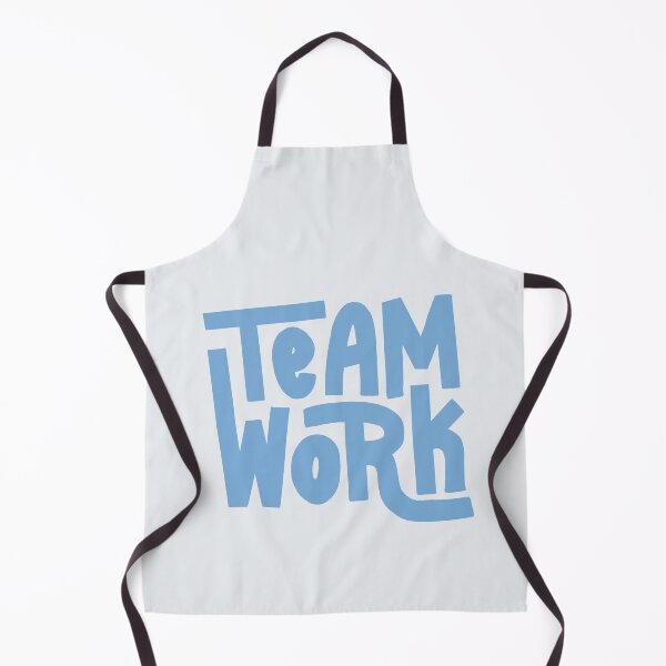 Item preview, Team Work Lettering (Blue) designed and sold by PepAndGrace.