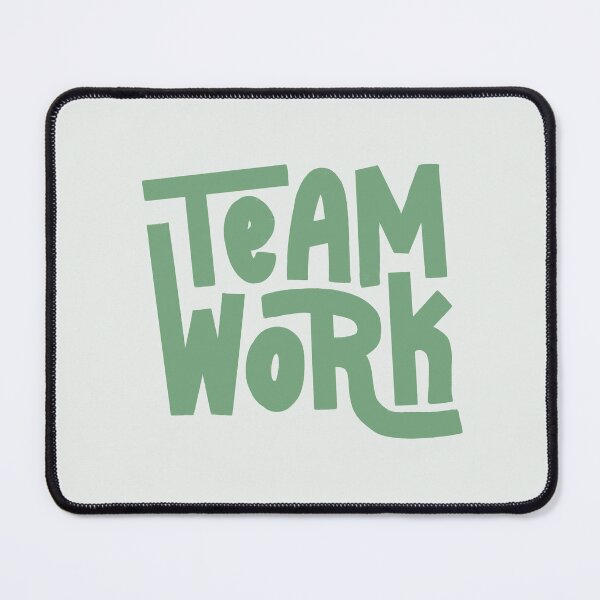 Item preview, Team Work Lettering (Green) designed and sold by PepAndGrace.