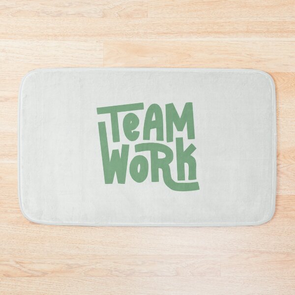 Item preview, Team Work Lettering (Green) designed and sold by PepAndGrace.