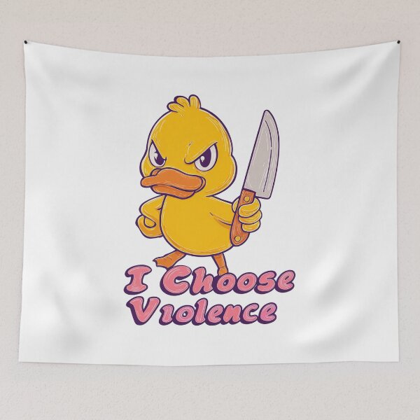 Item preview, Funny meme - I Choose Violence Duck designed and sold by hamishby.