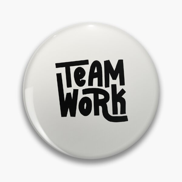 Item preview, Team Work Lettering (Black) designed and sold by PepAndGrace.