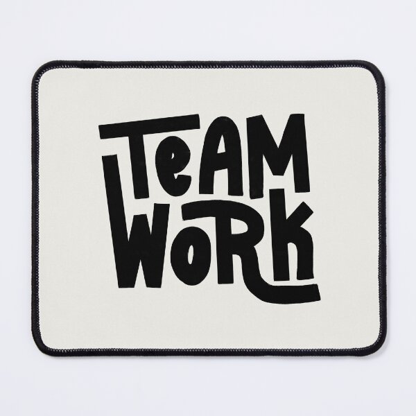 Item preview, Team Work Lettering (Black) designed and sold by PepAndGrace.