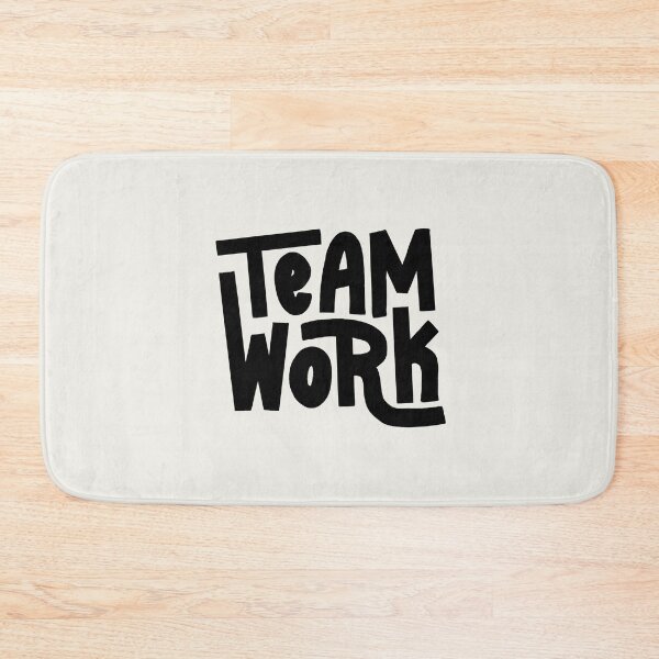 Item preview, Team Work Lettering (Black) designed and sold by PepAndGrace.