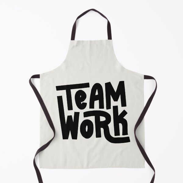 Item preview, Team Work Lettering (Black) designed and sold by PepAndGrace.