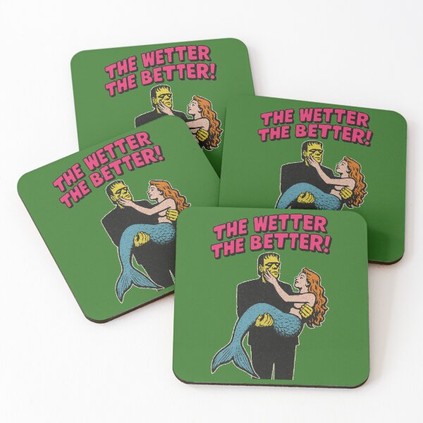 Item preview, The Wetter the Better – Funny Monster & Mermaid Retro Mashup Design	 designed and sold by Victor Shadehorn.