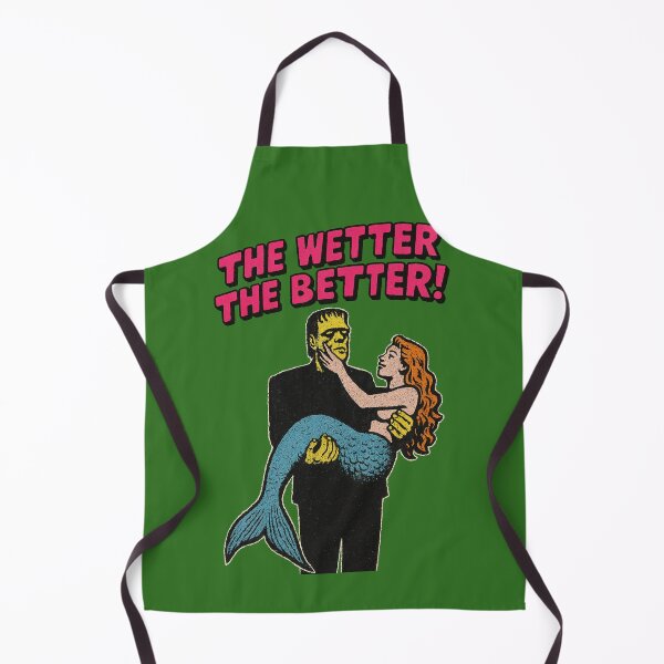 Artikelvorschau, Je wetter, desto besser – Lustiges Monster & Meerjungfrau Retro Mashup Design entworfen und verkauft von Victor Shadehorn.