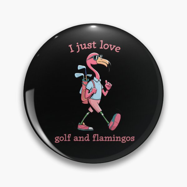 Item preview, I love golf and flamingos, Flamingo in Sunglasses, Flamingo Fashion,  Summer Vibes, Flamingo Art, Summer Flamingo, Golfer Flamingo,  designed and sold by KolorellaS.