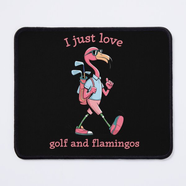 Item preview, I love golf and flamingos, Flamingo in Sunglasses, Flamingo Fashion, Summer Vibes, Flamingo Art, Summer Flamingo, Golfer Flamingo, designed and sold by KolorellaS.