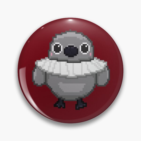 Item preview, Sylus Grumpy Crow Plush Pixel Art designed and sold by DaniCosmicArt.