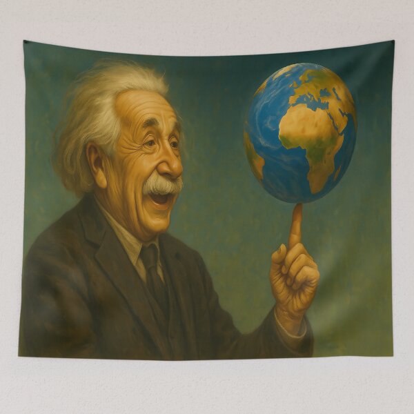 Item preview, Einstein Spins the World designed and sold by eebee00.