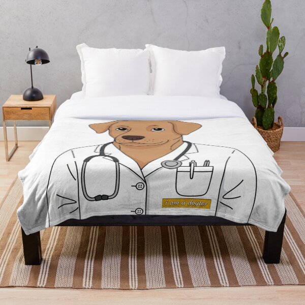 Item preview, Dogtor – El adorable doctor de perros con bata de laboratorio designed and sold by mostafa gebril  ⭐⭐⭐⭐⭐.