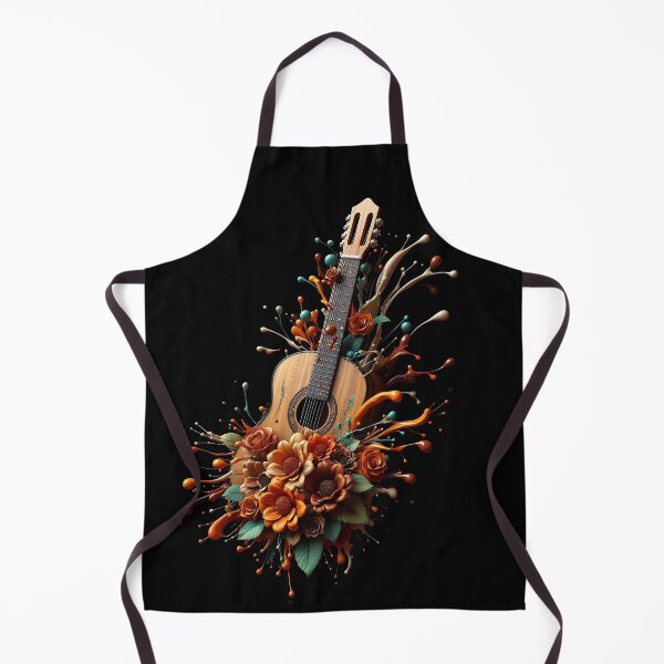 Item preview, Stunning Floral design Paint Splash of a Guitar! designed and sold by sks-ai-artist.
