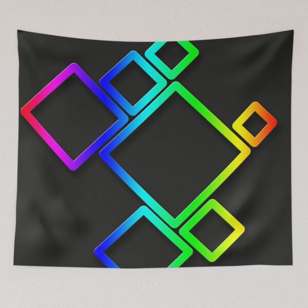 Item preview, Multicolor Diamonds in Different Sizes, Vibrant Geometric Abstract Art designed and sold by WelSol.