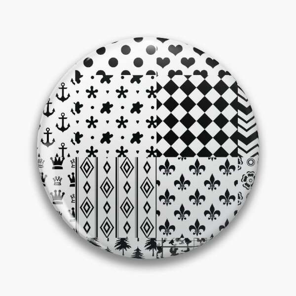 Item preview, White and Black Mixed Pattern Design  designed and sold by PatternTitan.