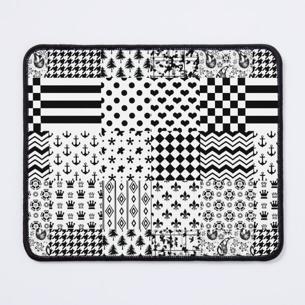 Item preview, White and Black Mixed Pattern Design designed and sold by PatternTitan.
