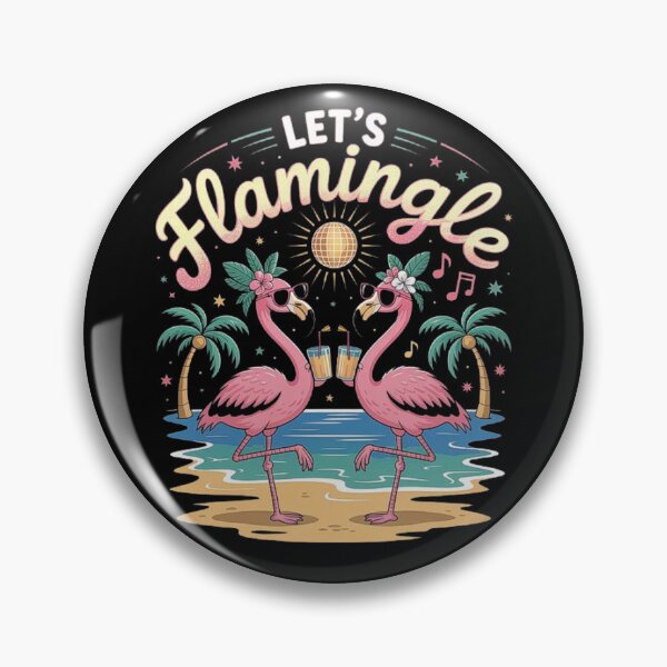 Item preview, Flamingo Party Beach Design – Funny Summer Tropical Vibes Art designed and sold by love3617.