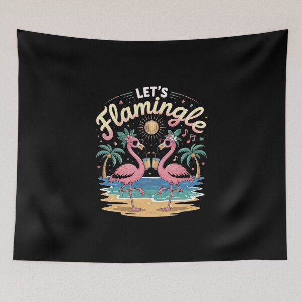 Item preview, Flamingo Party Beach Design – Funny Summer Tropical Vibes Art designed and sold by love3617.
