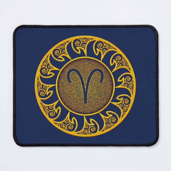 Item preview, Zodiac Gold Medallion - Aries designed and sold by ifourdezign.