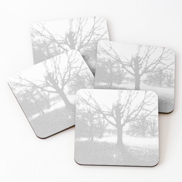 Item preview, ASCII Art of Mistwreathed Trees designed and sold by Digital Nettle Tea.