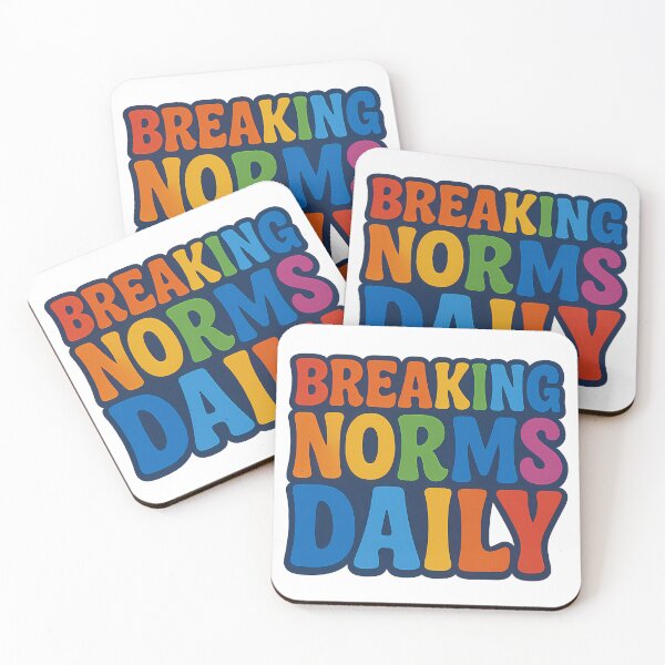 Item preview, Breaking Norms Daily – Pride Typography Art designed and sold by Haus Of Sin.