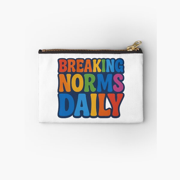 Item preview, Breaking Norms Daily – Pride Typography Art designed and sold by Haus Of Sin.