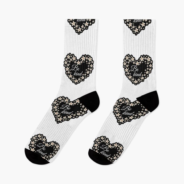 Item preview, be kind with heart and flower pattern designed and sold by PnrArtDesign.