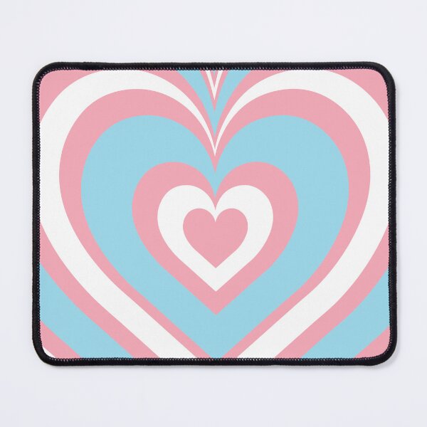 Item preview, Transgender Pride Flag Heart Pattern designed and sold by Jubilee Dream Designs.