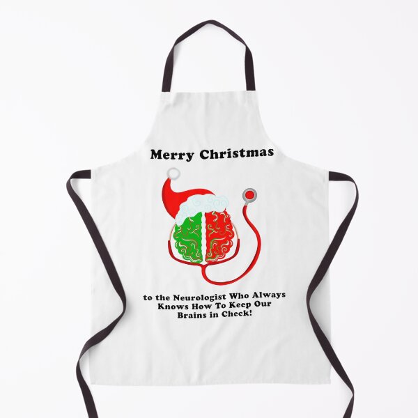 Item preview, Holiday Brain: Red-Green Santa Hat with Stethoscope – Medical Christmas designed and sold by daphsam.