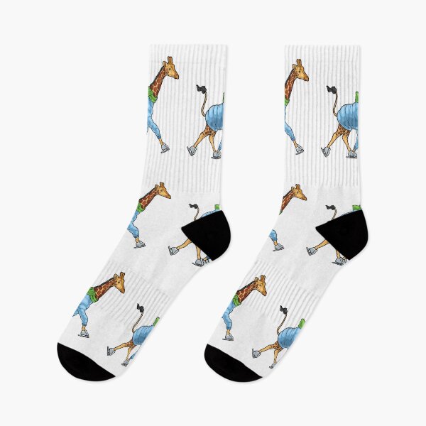 Item preview, Giraffe Ice skating Ice skates designed and sold by Snabdesign84.
