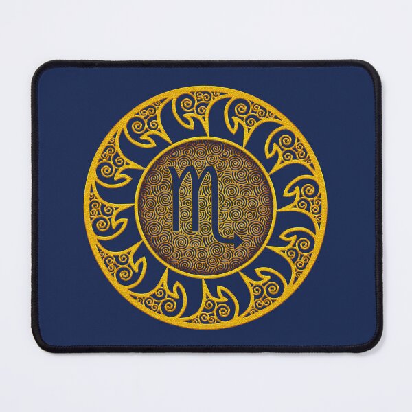 Item preview, Zodiac Gold Medallion - Scorpio designed and sold by ifourdezign.