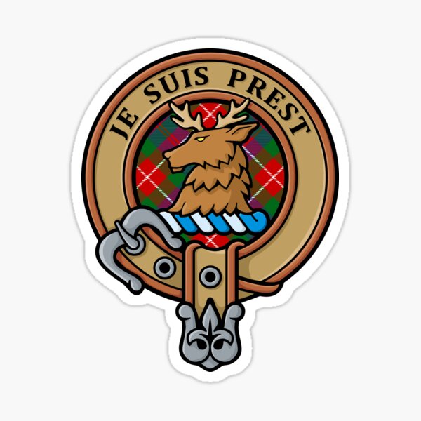 Aperçu de l'œuvre Clan Fraser de Lovat Crest sur Tartan créée et vendue par sifis.