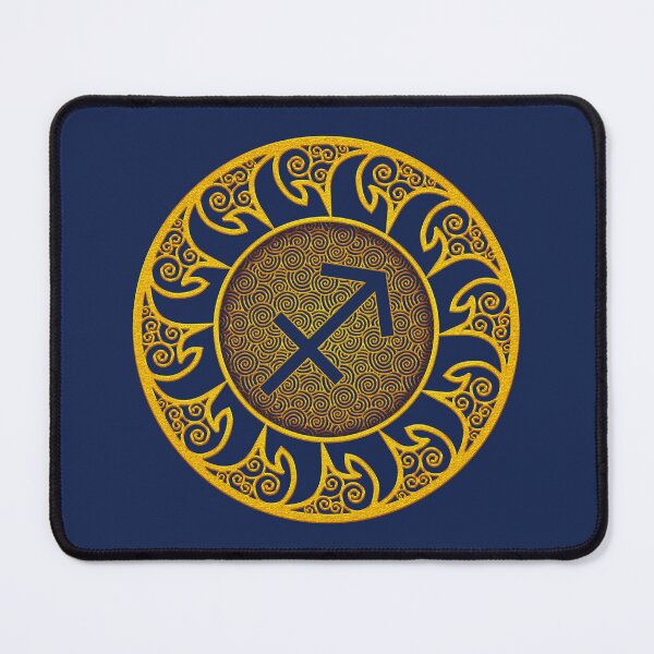 Item preview, Zodiac Gold Medallion - Sagittarius designed and sold by ifourdezign.