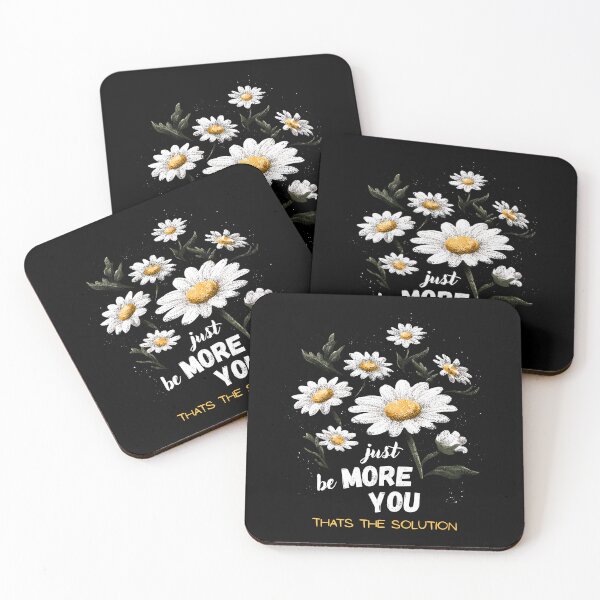 Item preview, Just be more you that's the solution - charming daisy flower designed and sold by Cynora.