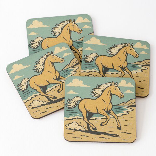 Item preview, palomino horse running on the beach designed and sold by OnlyTheWest.
