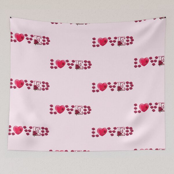 Item preview, LOVED in Full Bloom – Romantic Rose Typography Art designed and sold by Fil_Store.