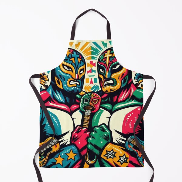 Item preview, Lucha Libre Power – Mexican Masked Wrestlers in Bold Colors designed and sold by ashokreddy343.