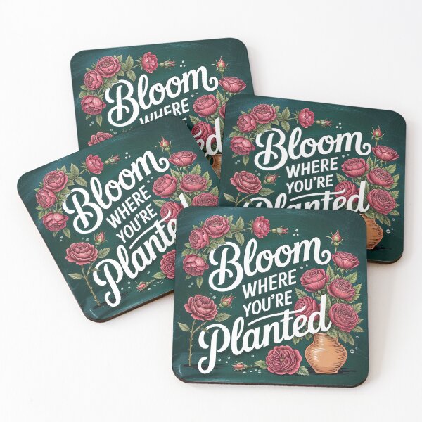 Item preview, Bloom Where You're Planted - Red Roses Design designed and sold by ForeverPrintsOK.