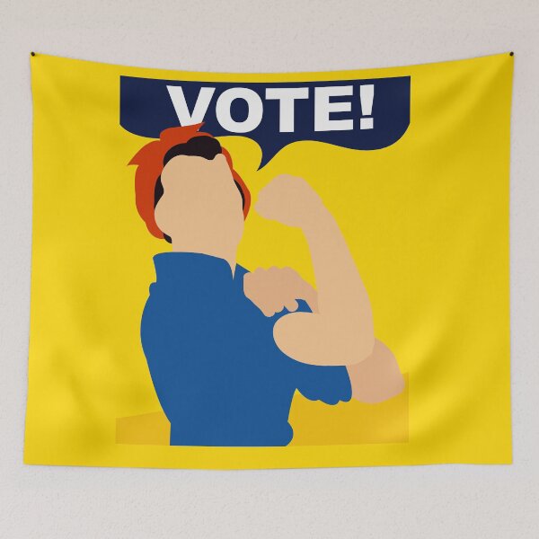 Item preview, Rosie the Riveter says: VOTE! designed and sold by MineEyes.