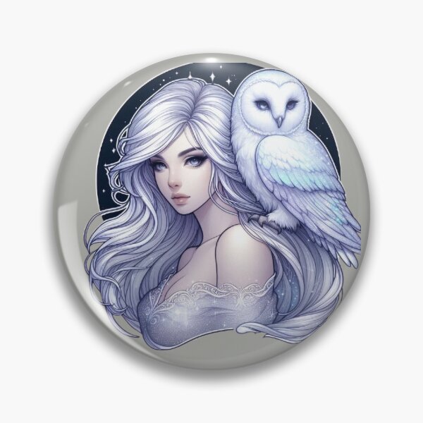 Item preview, Mystic White Owl Totem – Lunar Feminine Connection designed and sold by Roberta Calabrese.