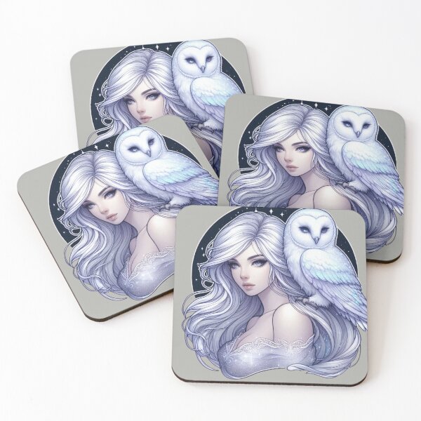 Item preview, Mystic White Owl Totem – Lunar Feminine Connection designed and sold by Roberta Calabrese.