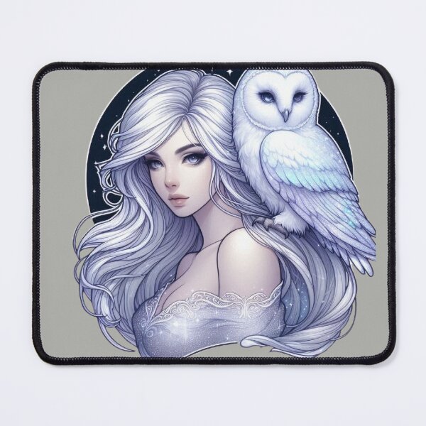 Item preview, Mystic White Owl Totem – Lunar Feminine Connection designed and sold by Roberta Calabrese.