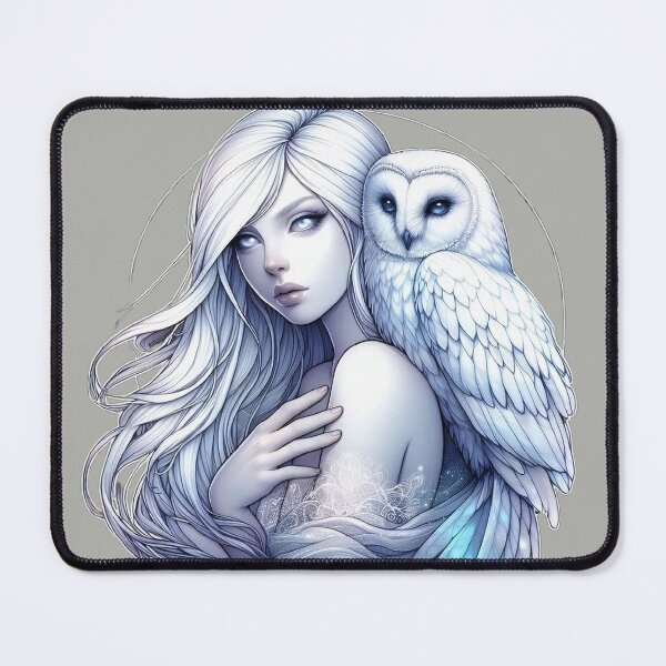 Item preview, Mystic White Owl Totem – Lunar Feminine Connection designed and sold by Roberta Calabrese.