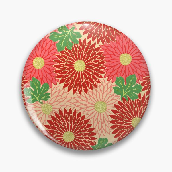 Item preview, RESTORED Blad met patroon van chrysanten designed and sold by Discount code.