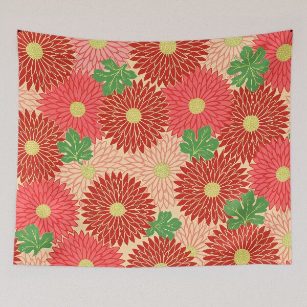 Item preview, RESTORED Blad met patroon van chrysanten designed and sold by The boys.