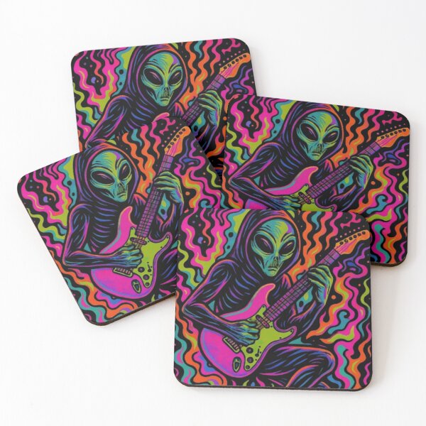 Item preview, Psychedelic guitar alien designed and sold by R-market.