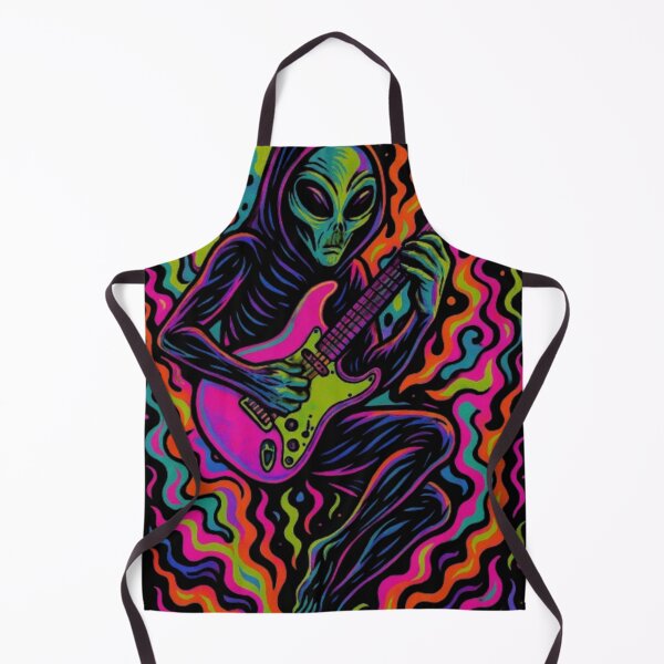 Item preview, Psychedelic guitar alien designed and sold by R-market.